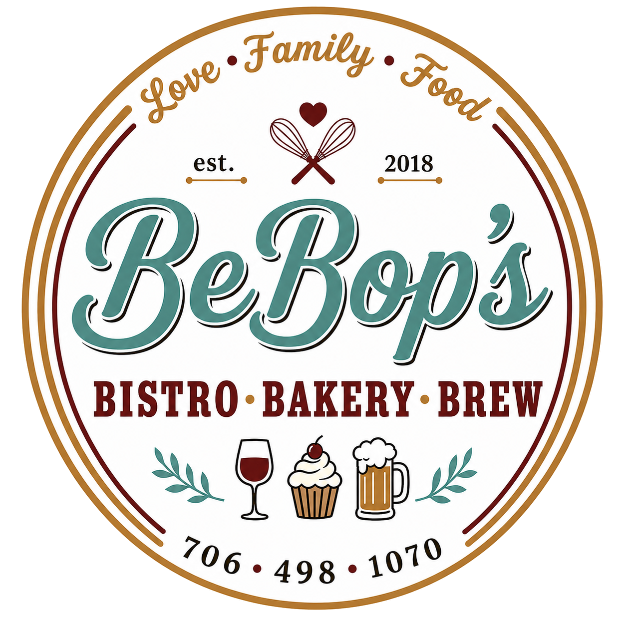 BeBop’s Bistro Bakery Brew logo